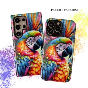 Parrot Paradise Tough Cases,Phone Case, Iphone Case , Samsung Case, parrot, macaw