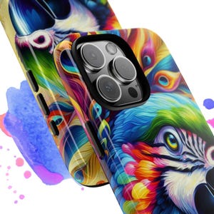 colorful macaw Tough Cases,Phone Case, Iphone Case , Samsung Case, parrot, macaw