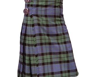 Scottish Traditional Mackay Ancient 8 Yard Heavy Weight Tartan Kilt - Men&#39;s Handmade Tartan Kilts
