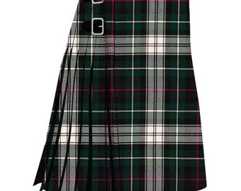 Scottish Traditional MacKenzie Dress Modern 8 Yard Heavy Weight Tartan Kilt - Men&#39;s Handmade Tartan Kilts