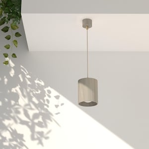 Lampada a sospensione in legno, diametro 16,5 cm, Lampade in legno, Lampade in legno, Lampade di design, Rovere, Noce, Nero, Bianco, Alta qualità, Illuminazione