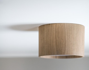 Oak Wood Ceiling Light, Modern Design Lamp (31cm)