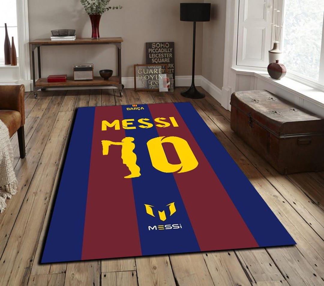 Messi, Lionel Messi Rug, Football Rug, Barcelona, Barcelona Shirt Rug ...