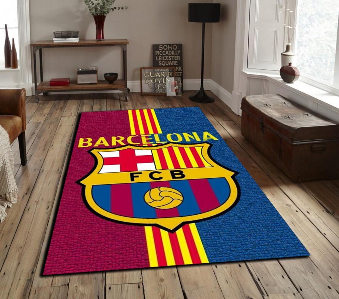Barcelona Rug, Football Rug, Modern Rug, Antislip Rug, Lamine ,yamal ...