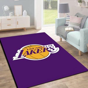 ☆新品☆ NBA レイカーズ　lakers ラグ　インテリア　絨毯　バスケ La lakers rug - Etsy 日本