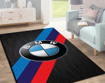 BMW Rug, Car Logo Rug, BMW, Modern Rug, Anti-slip Rug, Living Room Rug, Teen Room Rug,  Rug, Unique Rug, Home Decor, Elegant Rug, Cool Rug,