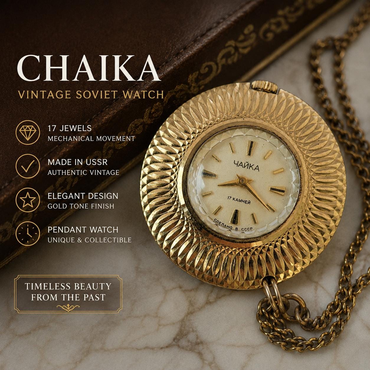 Vintage CHAIKA Women\'s Filigree‎ Gold Plated Hidden Cocktail Watch Soviet Union Chaika Watch Ussr Women - Etsy main image 3