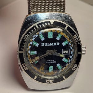 Watch Vintage/Watch Dolmar/17Jewels/ Antimagnetic Watch/Waterproof watch/Men&#39;s watch/Made in Germany