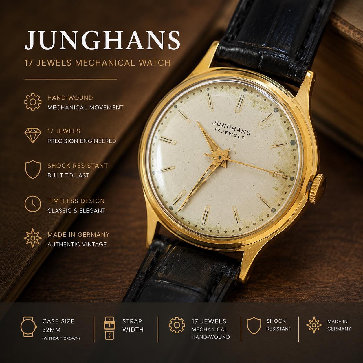 Vintage junghans watch - Etsy 日本