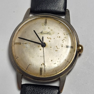 Watch Vintage/ Month watch/ 17 jewels/ Original Mechanik/ Made in Switzerland/Men&#39;s watch/Swiss Made/