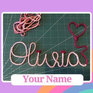 Custom name wire art ornament for nursery and kids room Personalized Kids room decor Nursery dercor Aesthetic decor gift for new house
