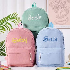 Sac à dos personnalisé pour tout-petit, sac à dos brodé pour préscolaire, cartable personnalisé pour tout-petit, sac à dos pour enfant avec nom, cadeau de rentrée scolaire pour enfant