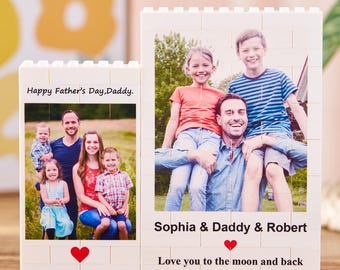 Personalized Photo Rectangle Building Block,Custom Puzzle Picture Building Block,Picture Memory Decor,Fathers Day Gift From Kid,Grandpa Gift