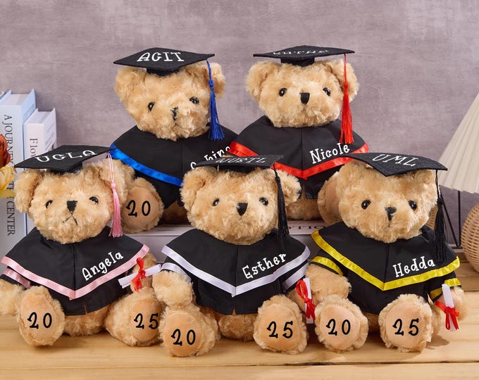Personalized Graduation Bear 2026, Custom Graduation Bear With Name, Graduation Gifts for Grads, Preschool Graduation, Graduation Keepsake.