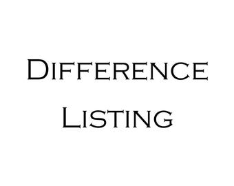 Difference Listing