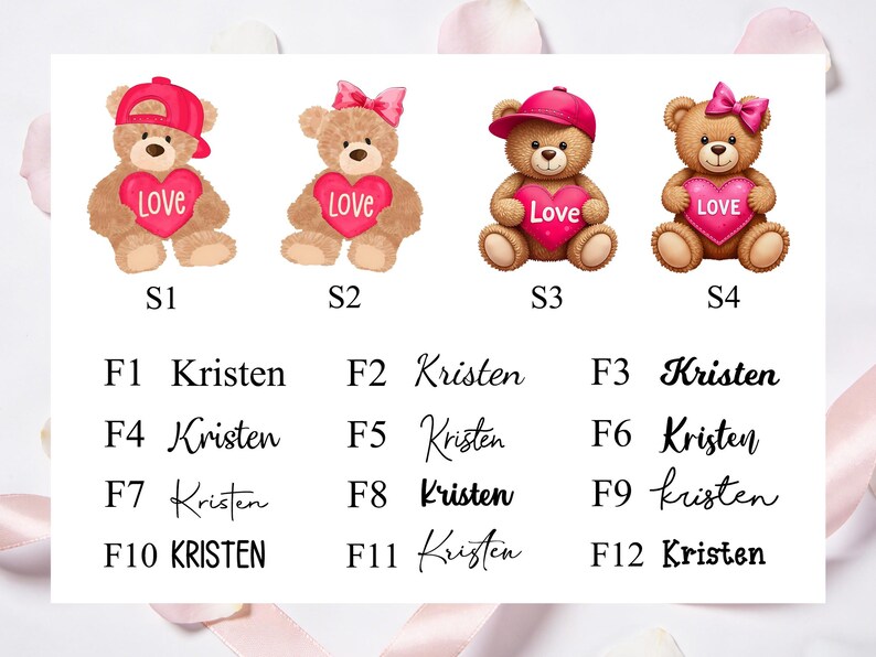 Personalized Valentines Day Gift Bags, Kids Goodie Bag,Custom Name Treat Tote Canvas Bag,Valentines Exchange Bag,Classmate Gifts For Him/Her image 6