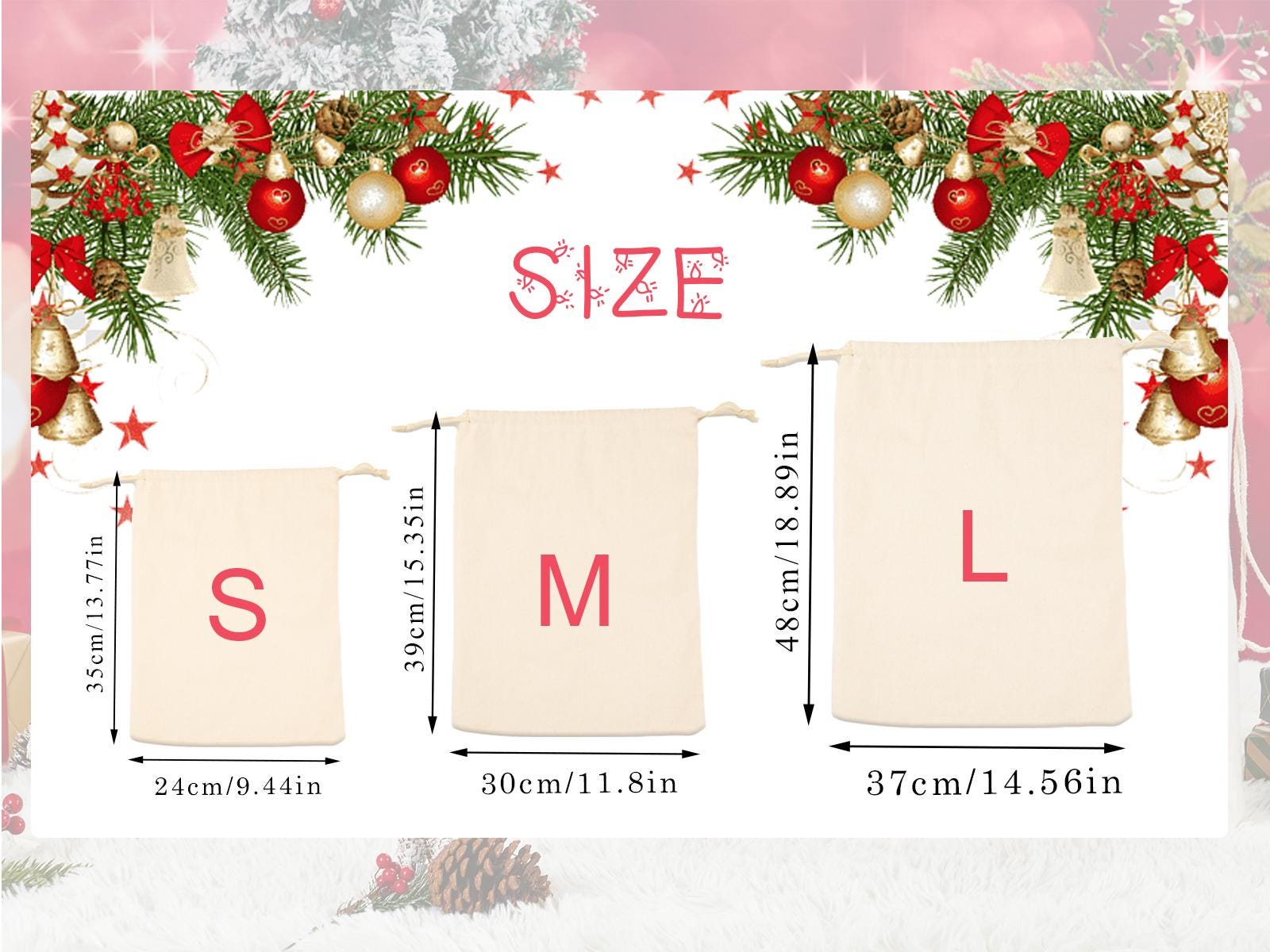 Personalized Santa Sack,Custom Name & Initial Christmas Gift Bag,Christmas Toy Sack,Christmas Gift Bag,Christmas Gift For Him Her Kids Adult