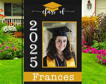 Custom Graduation Flag,Personalized Graduate Yard Sign,Class of 2025 Yard Sign,College Grad Flag, University Grad Flag,Graduation Gift 2025.