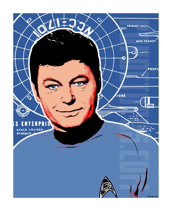 Star Trek Bones Mccoy Pop Art Digital Print Etsy Star Trek Bones Mccoy Pop Art Digital Print Etsy