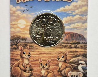 Limited Edition 2026 UNC 1 Dollar Mob of 6 Roos 60th Anniversary Of Decimal Coin in Custom Card