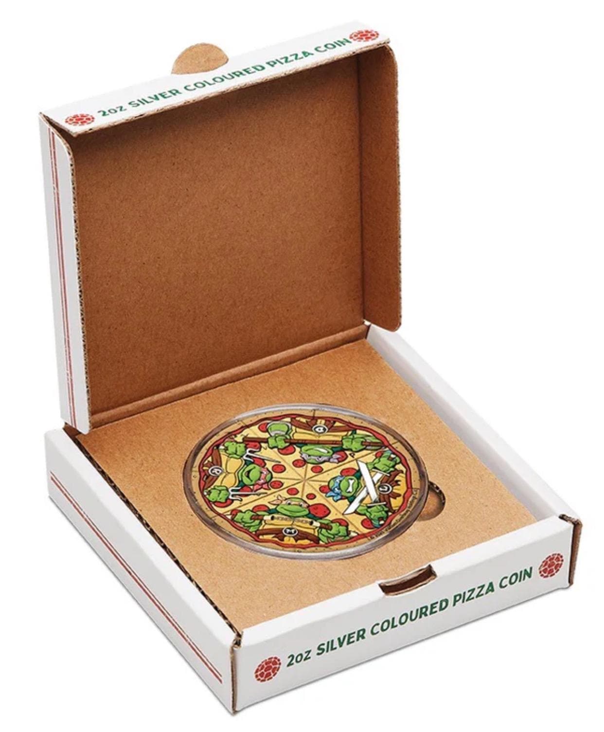 2025年 ティーンエイジ・ミュータント・ニンジャ・タートルズ 2オンス 2ドル シルバーカラーピザコイン