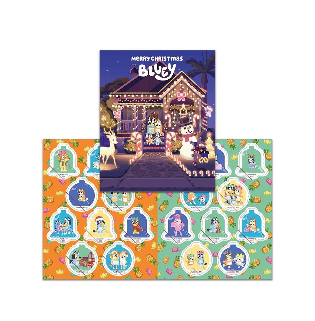 2024 Christmas Bluey Christmas Stamp Pack - Etsy