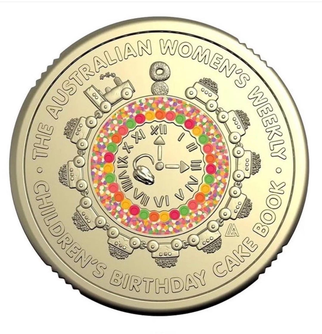 2025年オーストラリア女性ウィークリーバースデーケーキ2ドルカラー