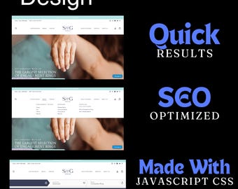 Custom Design - Custom Web Design HTML, CSS, Javascript