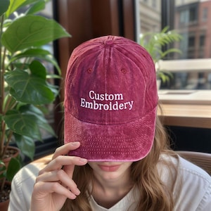 Personalized Bridesmaid Gifts,Personalized Text Hat,Custom Logo Hat,Embroidered Mom Dad Hat,Personalised Vintage Cap,Unisex Baseball Hat