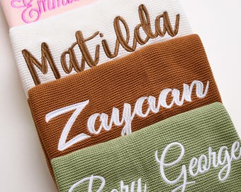 Custom Baby Name Blanket,Personalized Embroidered Baby Blanket,Knit Baby Blanket With Name,Baby Shower Gift,Newborn gift,Baby Girl Gift
