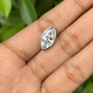 2.06 Carat Marquise Lab Diamond Pendant in 18K White Gold