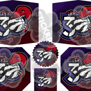 Pakiet naklejek z okazji 30. rocznicy Raptors!