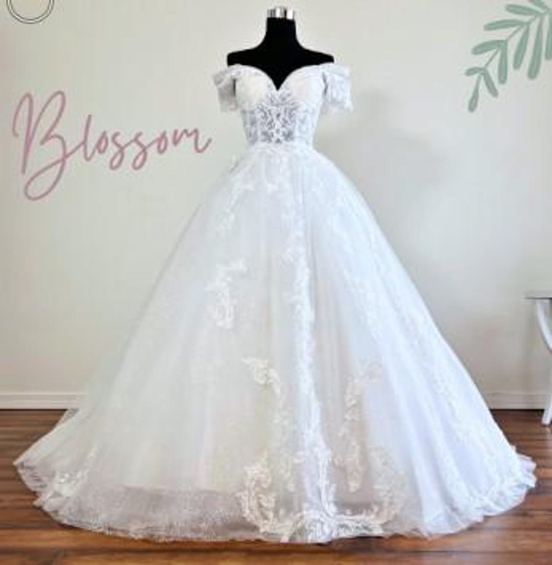 Glitter Tulle Princess Wedding Dresses A Line Bride Dress Side Split Pleats Wedding Gowns main image 0
