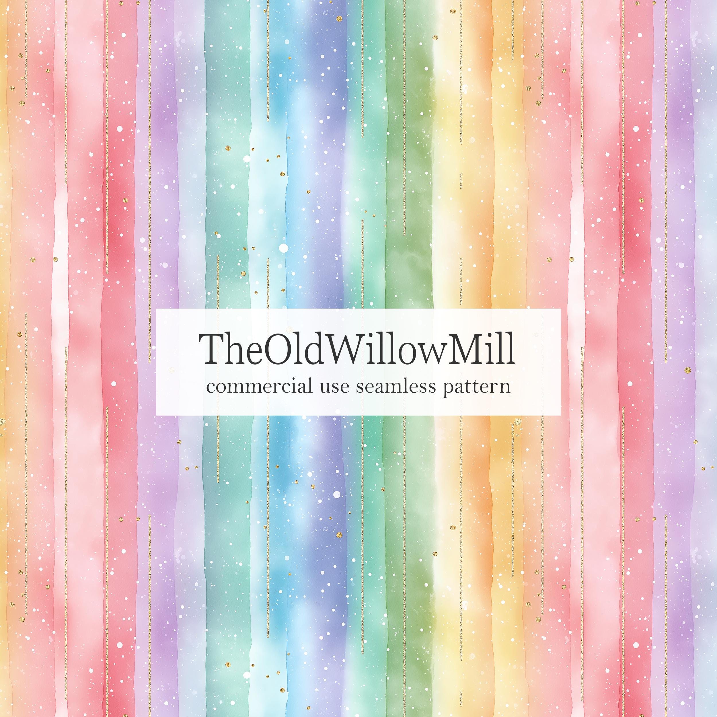 Pastel Rainbow Stripes Background, Seamless Rainbow Lines Pattern ...