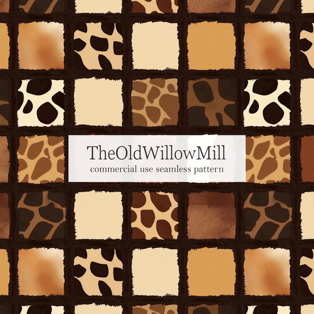 Animal Print Seamless Pattern, Seamless Animal Skin Digital Paper ...