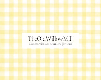 sunshine yellow gingham seamless, pastel yellow plaid surface pattern, yellow tartan seamless pattern, basic yellow geometric seamless JPEG