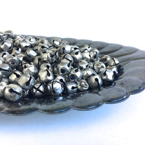 Vintage Silver Jingle Bells - Vintage Christmas Bells - 12 Jingle Bells - Loose Silver Jingle Bells