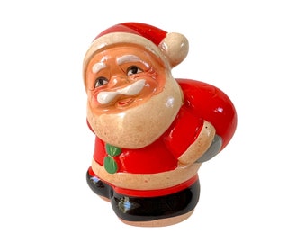 Vintage Santa Pencil Sharpener~ Santa with Toy sack~ Never Used~ Kitsch Christmas Holiday office decor