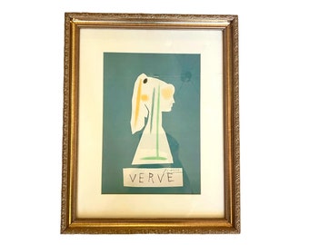 ピカソ　リトグラフ Pablo Picasso Lithograph「Flowers」 - ギルド ヴィンテージ