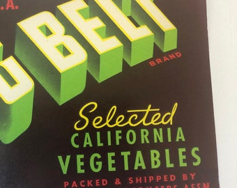 アメリカ1920～1950年代 果物・野菜木箱ラベル USA ビンテージ