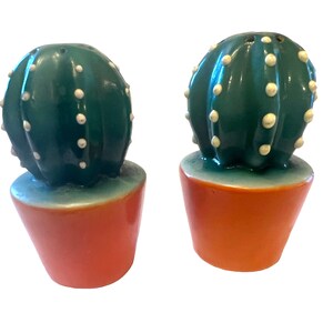 Vintage Cactus Salt & Pepper shakers Vintage Southwestern kitchen decor Made in Japan image 1