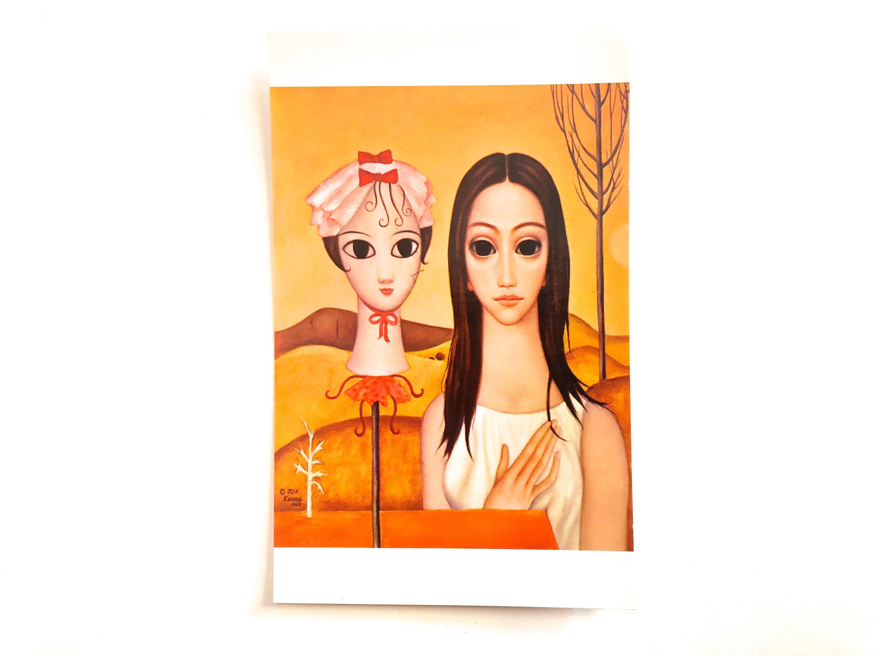 ビッグアイズ　　マーガレットキーン　絵画 レプリカ ヴィンテージ マーガレット キーン ポストカード ~ ビッグ