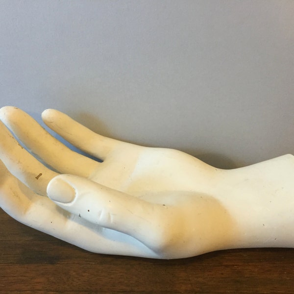 Vintage Mannequin Hand~ Jewelry Display~ Object d' art~ Man's Left Hand
