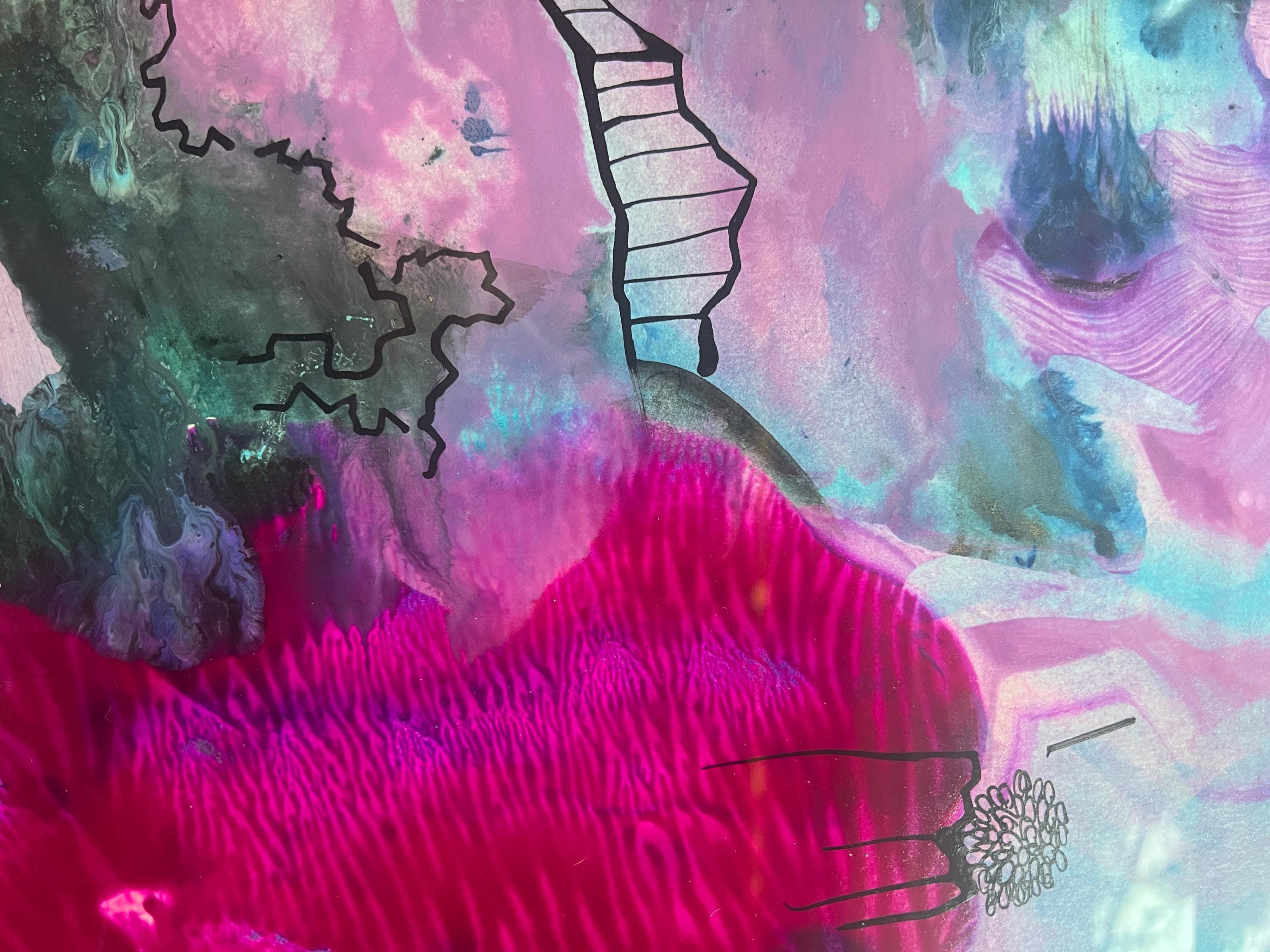 抽象アート作品 混合メディア 限定30枚】Convergence 1952 - printed in 1991 (Small) / ジャクソン