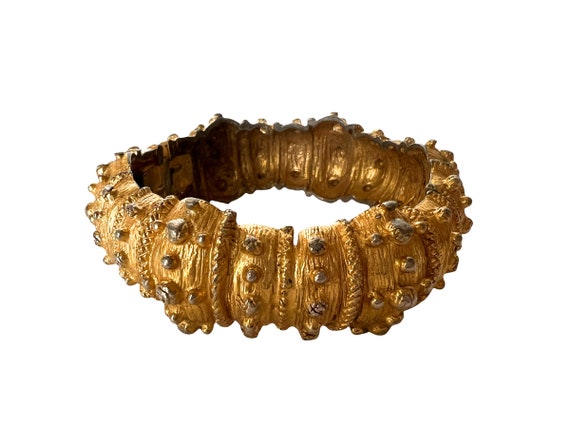 Vintage Kenneth Jay Lane Bracelet K.J.L Gold Plated Sea Urchin Vintage Kenneth Jay Lane Bracelet K.J.L Gold Plated Sea Urchin