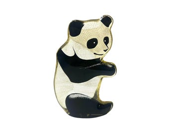 Vintage Abraham Palatnik Panda ~ Lucite-Figur