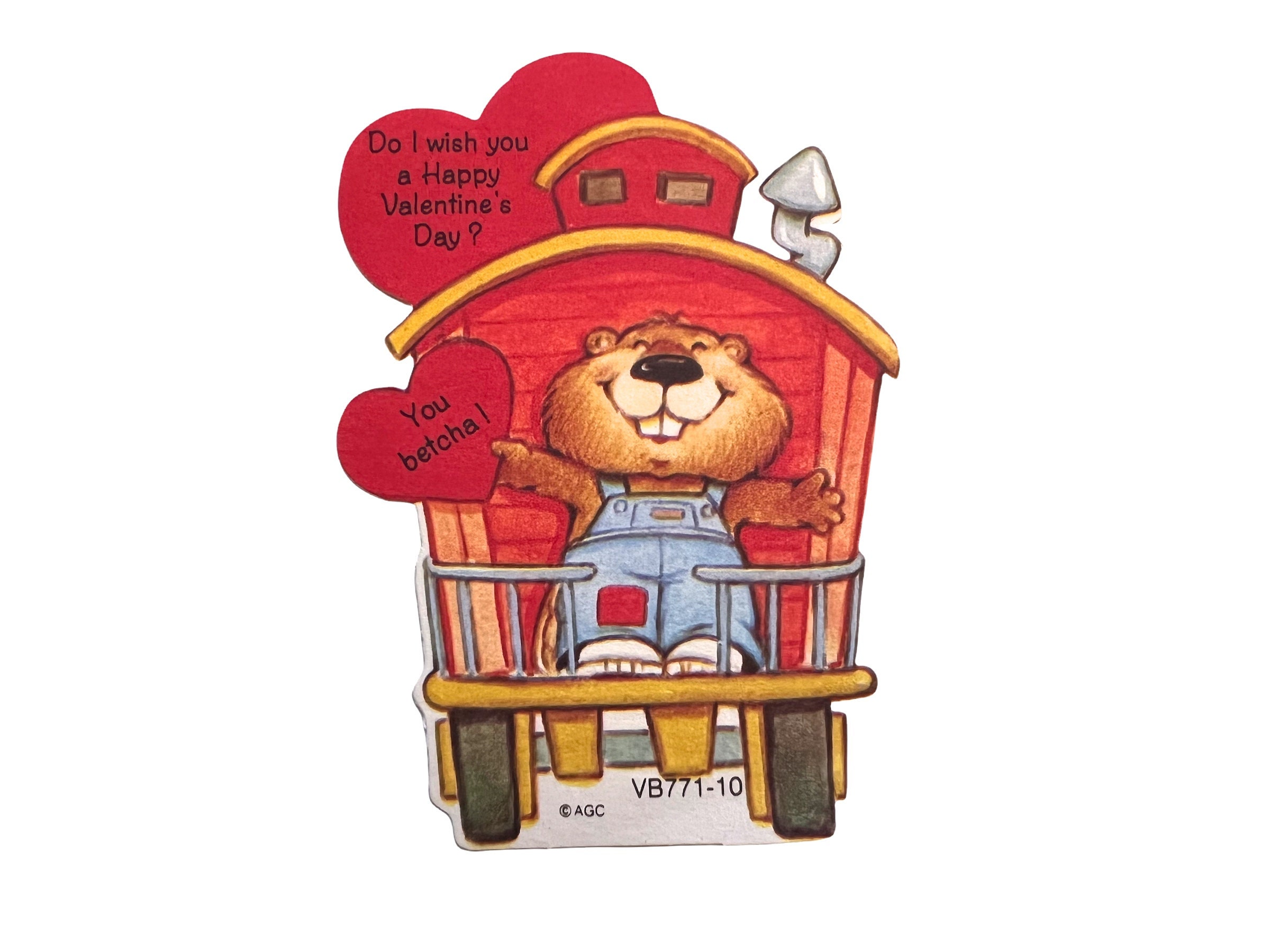 Vintage Valentines Day Card do I Wish You a Happy - Etsy