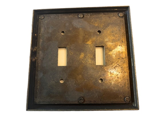 Couvercle D'interrupteur à Bascule Double En Bambou, Plaque