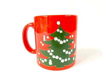 Vintage Christmas Tree Mug ~ Retro Christmas decor~ Waechtersbach Made in Germany