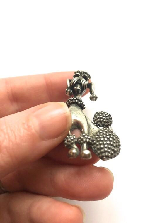 Mid Century Poodle Brooch~ Fancy Pup pin~ Gift fo… - image 8